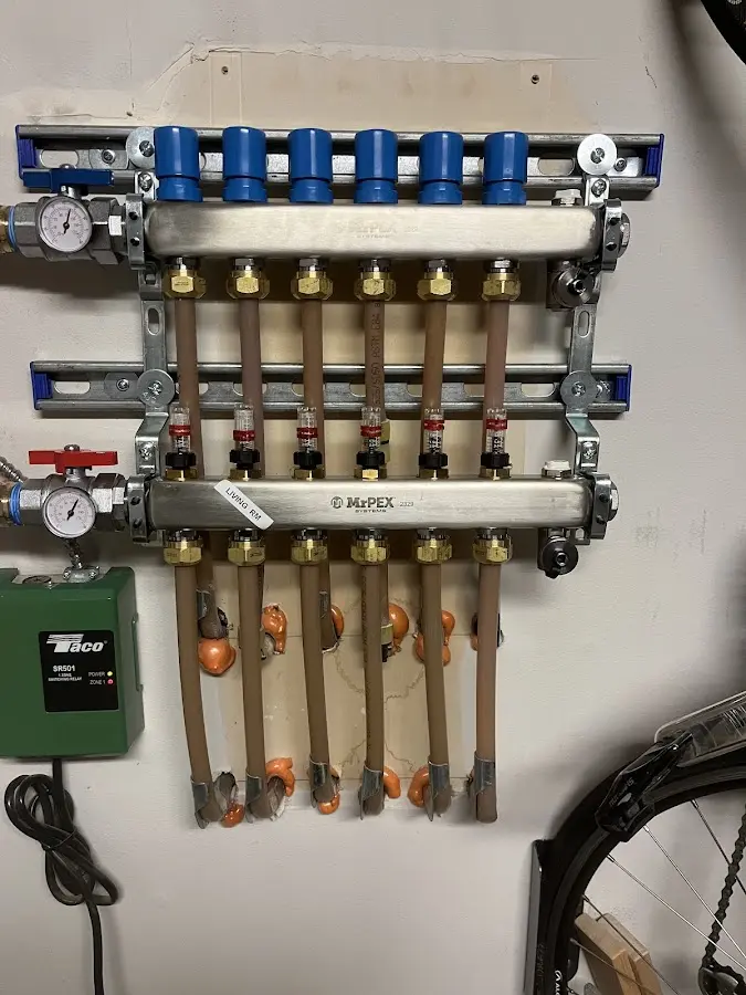 Plumber performing Gas Line Installation at a residential property in El Dorado